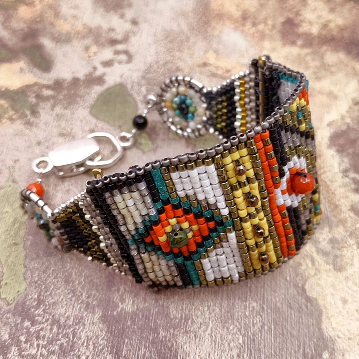 Huichol Bead Indian Bracelet Jewelry Art Hand Made Guadalajara Mexico A46 |  eBay